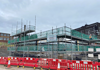 New Larkfield Early Learning Centre superstructure taking shape. The nursery is being built for Inverclyde Council by contractors CCG Scotland and development partners hub West Scotland.